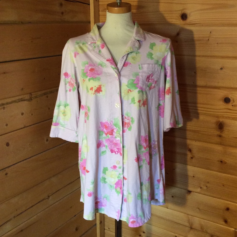 3/$15 Soft Ralph Lauren Pajama Shirt Size Large